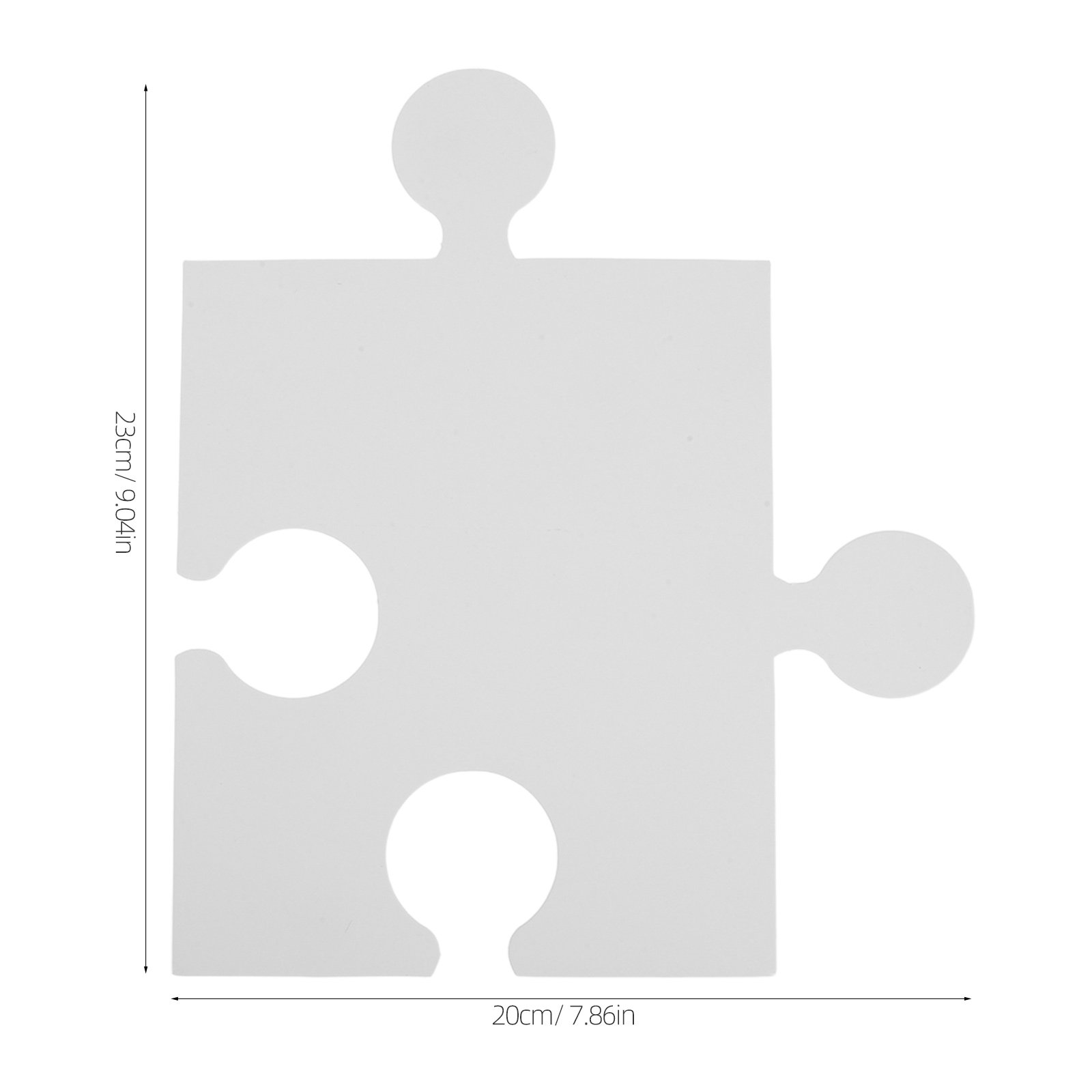 60ピース 大型白無地パズルピース 子供向けDIYクラフト  - Puzzle Blank White のレビューと価格