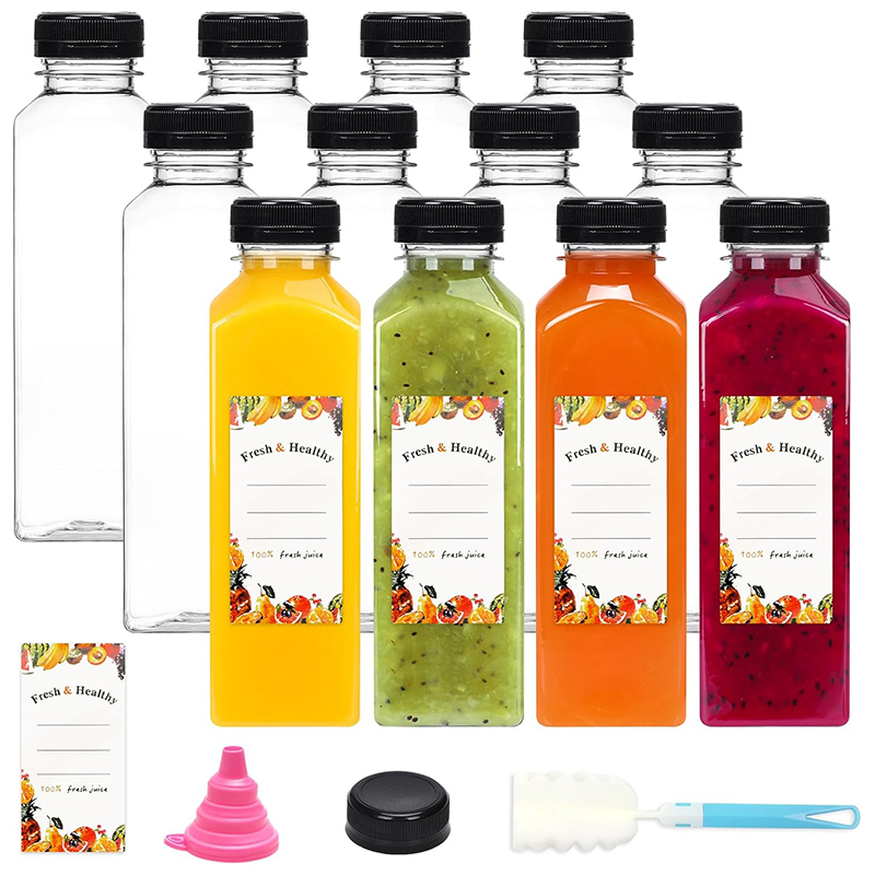 500ML ジュースボトル キャップ付き クリアな空の再利用 - Water Bottle Blank のレビューと価格