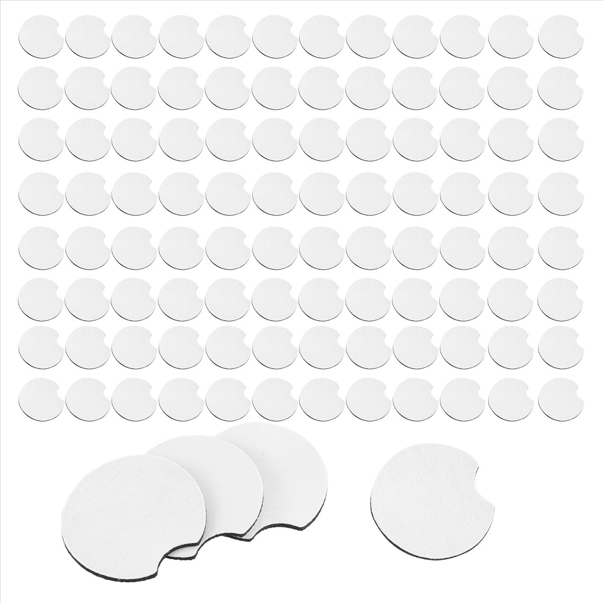 AA83 サブリメーション用ブランクカーコースター100個、 - Coaster Sublimation Blank のレビューと価格