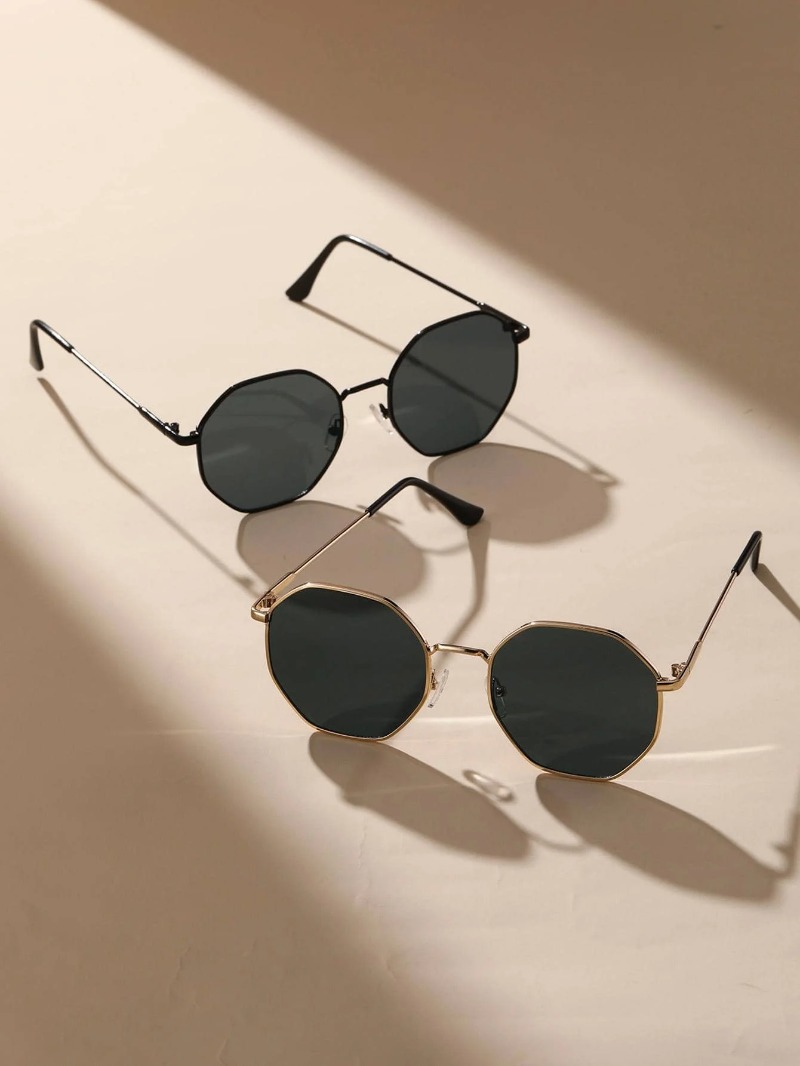 1/3 個メタル幾何学模様ラウンドフレームサングラスファッシ - Metal Photo Panel のレビューと価格